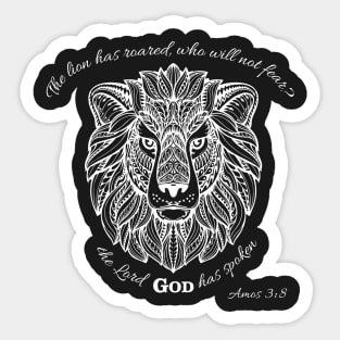 Amos 3:8 Sticker